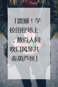 震撼！学校田径场上，数百人同吹口风琴共奏葫芦丝