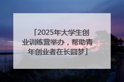 2025年大学生创业训练营举办，帮助青年创业者在长圆梦
